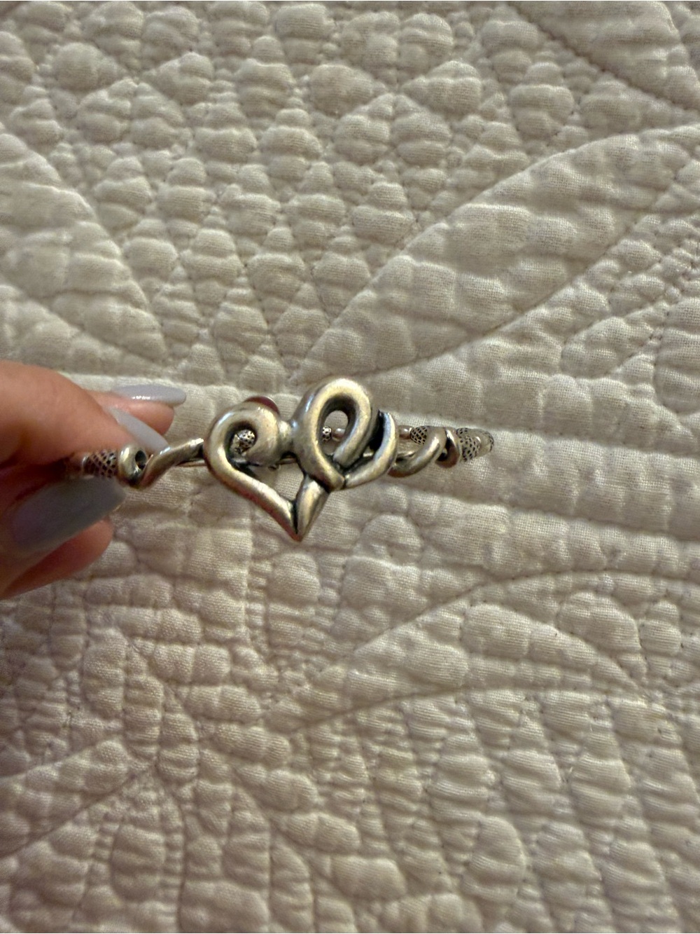 Alex and Ani Heart Twist Bangle Bracelet - Silver